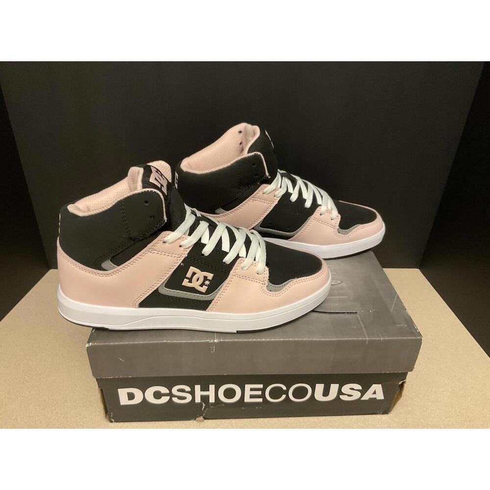 New! Womens DC Cure Hi Top Black/Pink Skate Shoes. Size 8.5. Awesome Shoes!